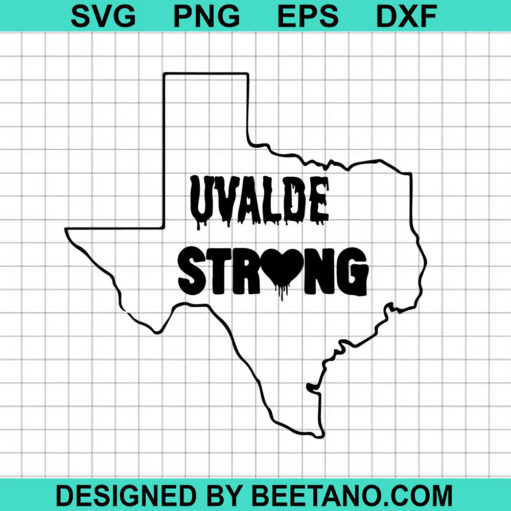 Uvalde Strong SVG, Uvalde Texas SVG, Pray For Texas SVG, Heart Uvalde SVG