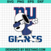 New York Giants Snoopy SVG