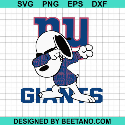 New York Giants Snoopy Svg