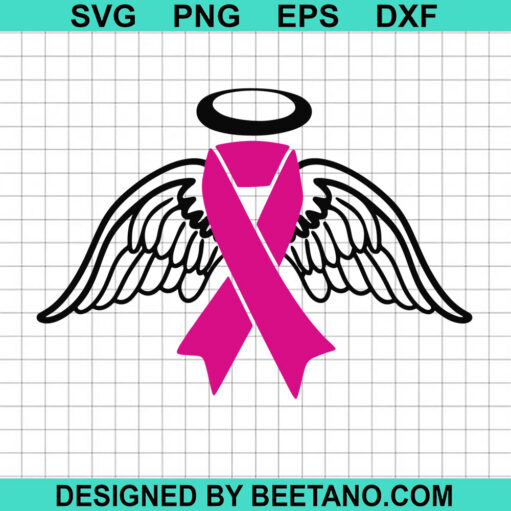 Breast Cancer Angel Wings Svg