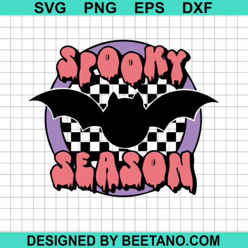 Bat Spooky Season Svg