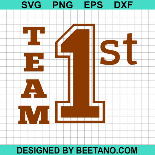 Team 1st basketball SVG, 1st year old SVG, team 1st SVG cut file