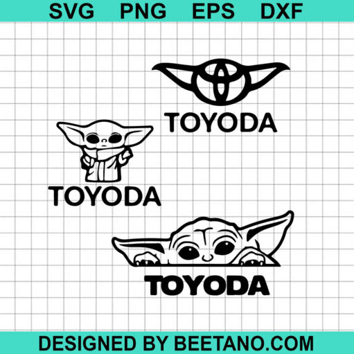 Toyoda SVG, Baby Yoda SVG, Yoda Toyota SVG, Star Wars SVG