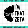I'm That Zeta SVG