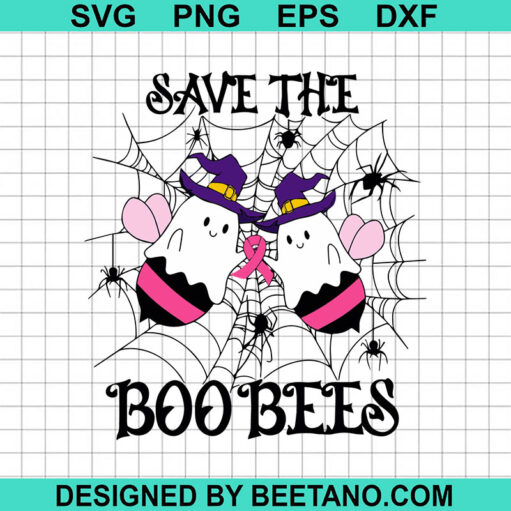 Save The Boo Bees Breast Cancer Svg