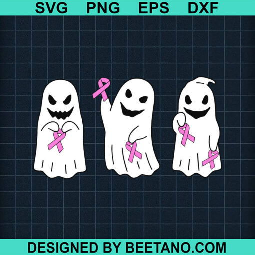 Breast Cancer Ghost Svg