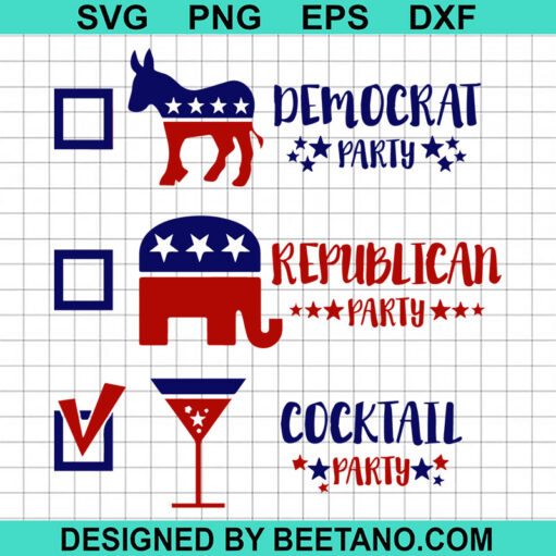 Cocktail party funny SVG