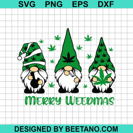 Gnomes Merry Weedmas Svg