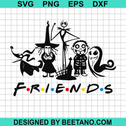 Nightmare Before Christmas Friends SVG, Jack And Sally Friends SVG, Halloween Friends SVG