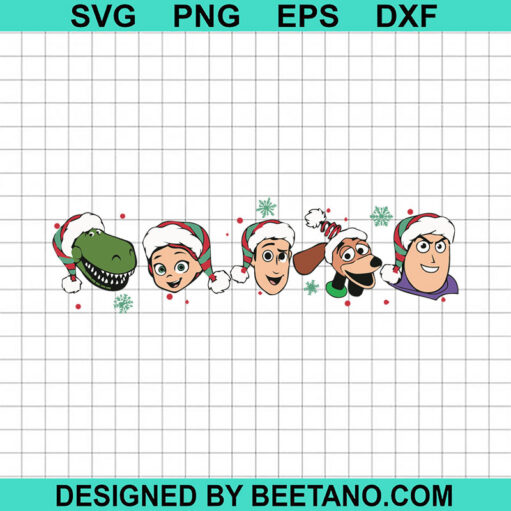 Toy Story Characters Christmas Svg