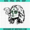 Sugar Skull Smoke Weed Svg
