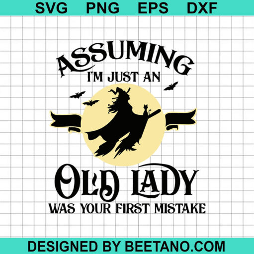 Assuming I'M Just An Old Lady Was Your First Mistake Svg