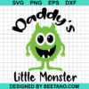 Daddy's Little Monster SVG