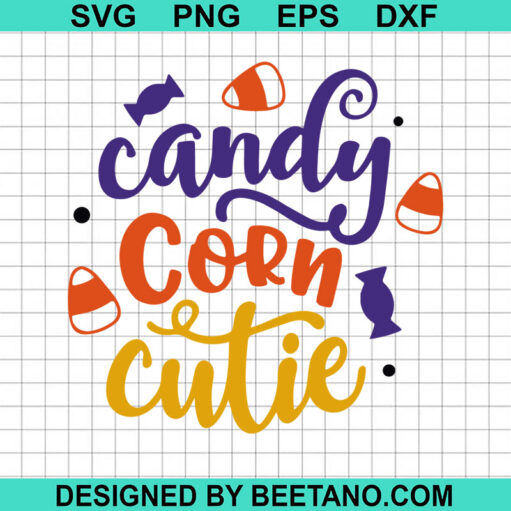 Candy Corn Cutie SVG, Candy Corn Halloween SVG, Cute Halloween SVG