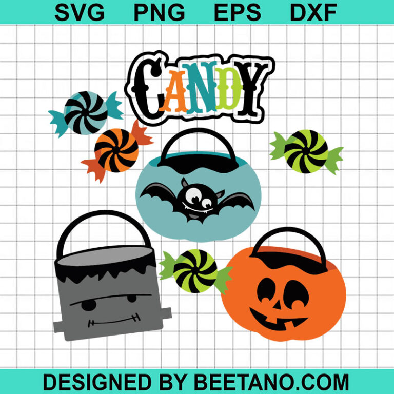 Candy Halloween SVG, Candy Corn Halloween SVG, Cute Halloween Set SVG