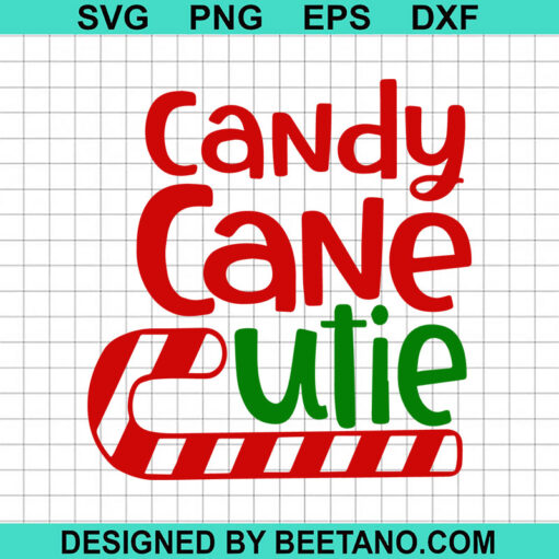Candy Cane Cutie Svg