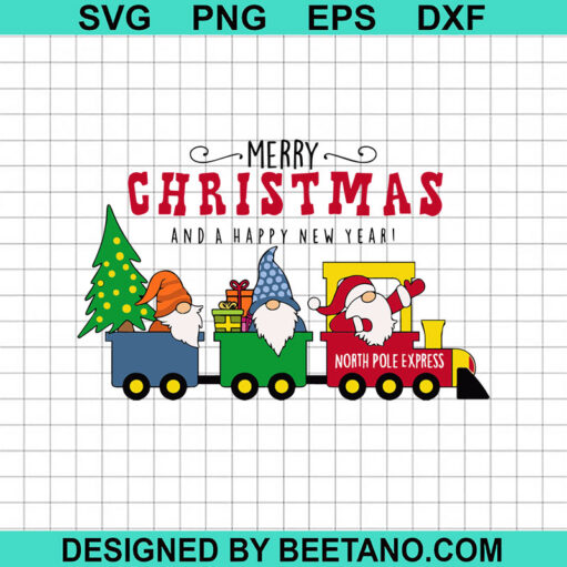 North Pole Express Merry Christmas Svg
