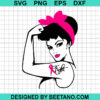 Rosie The Riveter Breast Cancer SVG