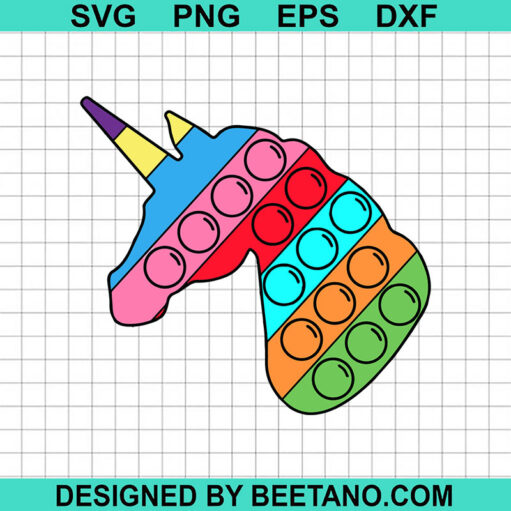 Pop it toy unicorn SVG