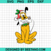 Pluto Dog Disney Christmas Svg