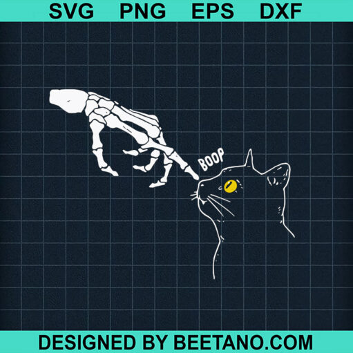 Skeleton hand with cat SVG, Black cat halloween SVG, Halloween SVG