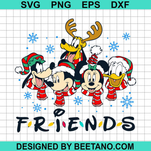 Disney Friends Christmas Svg