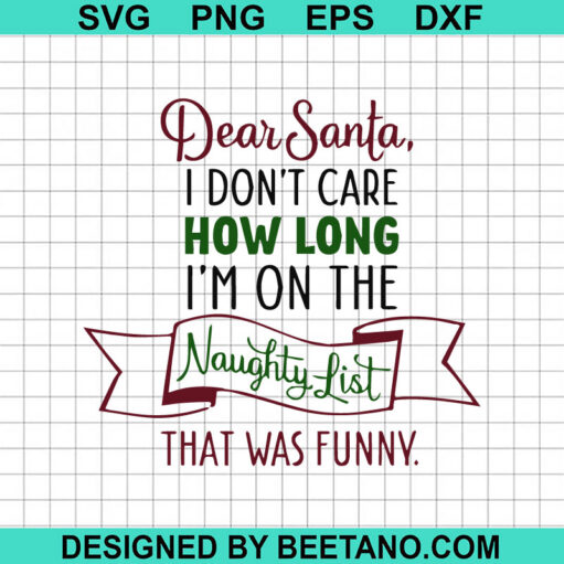 Dear Santa Christmas Svg