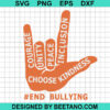 Unity Day End Bullying Hand Svg