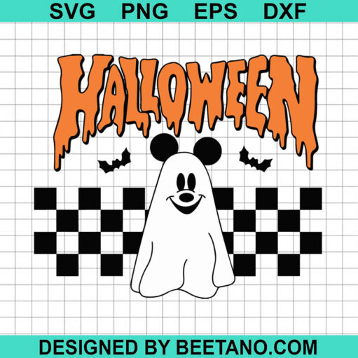 Halloween Mickey Ghost SVG