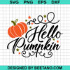Hello Pumpkin Svg