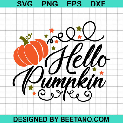 Hello Pumpkin Svg