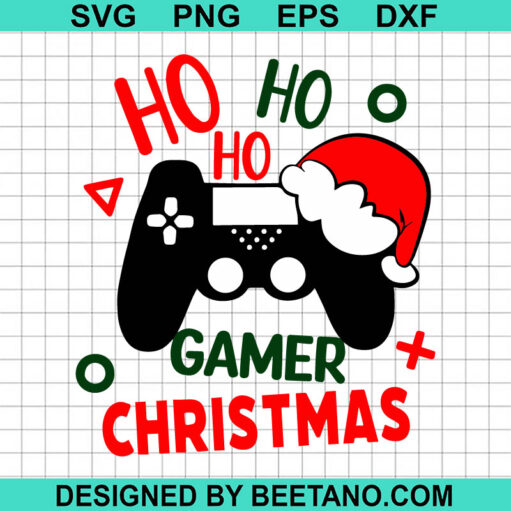 Ho Ho Ho Gamer Christmas SVG, Gamer Christmas SVG, Ho Ho Ho Christmas SVG