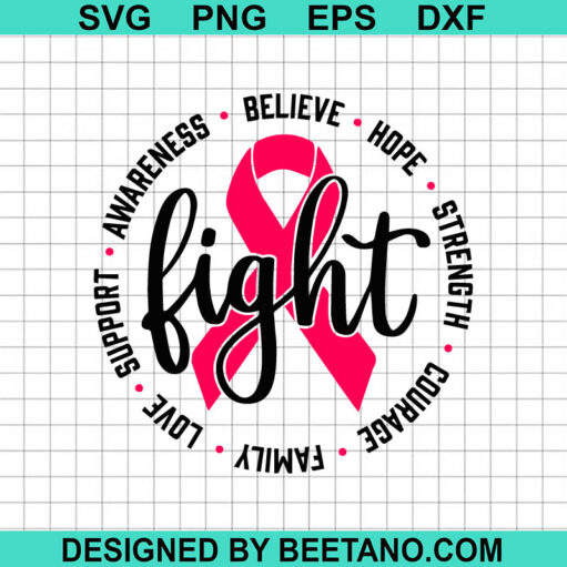 Love Support Awareness Breast Cancer Svg