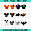 Halloween Mickey Head Bundle SVG