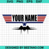 Top Gun Custom Name Svg