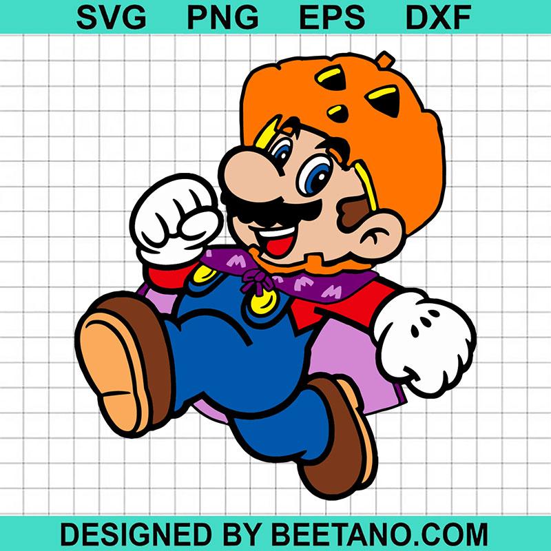 Super Mario Pumpkin Halloween SVG Mario Halloween SVG Super Mario SVG