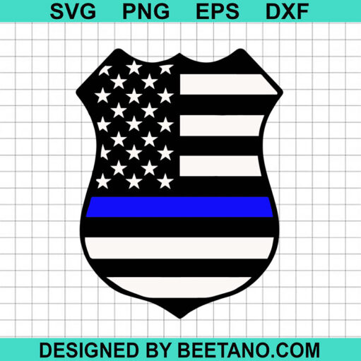 Police badge logo SVG, Police logo blue SVG, American police logo SVG