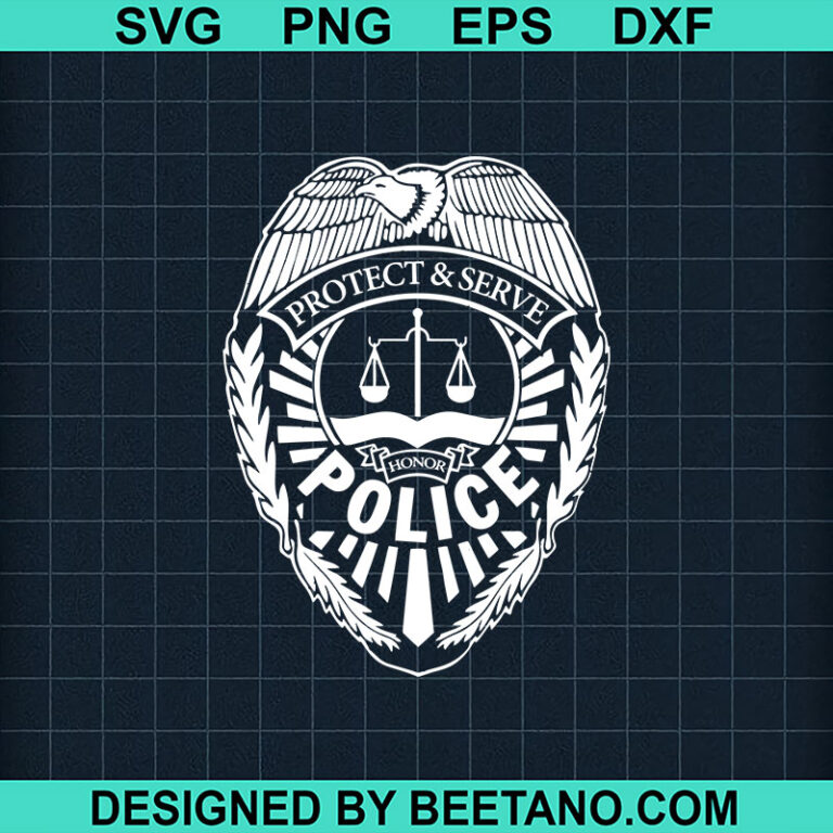 Police badge logo SVG, Police logo blue SVG, American police logo SVG