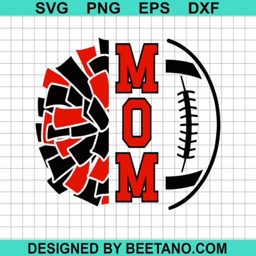 Pom Pom Football Mom SVG