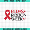 Red Ribbon Week Svg