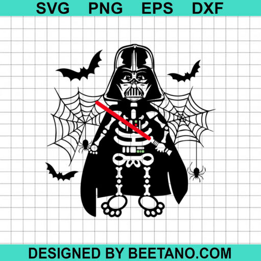 Skeleton Darth Vader SVG, Halloween Darth Vader SVG, Star Wars Halloween SVG