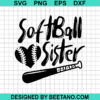 Softball Sister SVG
