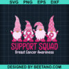 Gnomes Support Squad Breast Cancer Svg