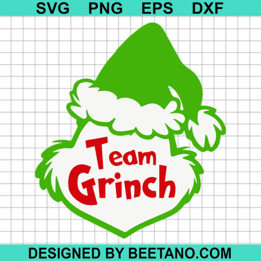 Team Grinch Face Svg
