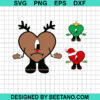 Christmas Bad Bunny Heart SVG
