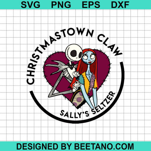 Jack Skellington Christmas Town Claw SVG, Jack And Sally Skellington SVG, Christmas Town Claw SVG