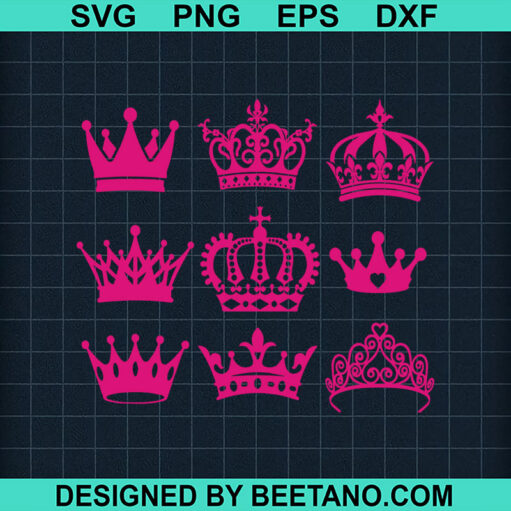 Crown bundle SVG, Crown SVG, Princess crown SVG