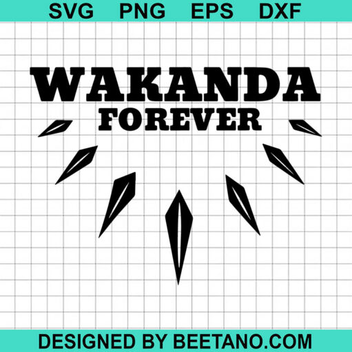 Wakanda Forever SVG, Black Panther SVG, Marvel Comic SVG