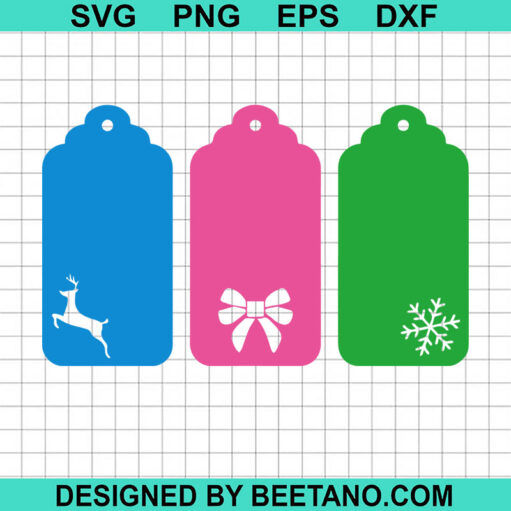 Christmas tag SVG, Merry Christmas SVG, Christmas deer decor SVG