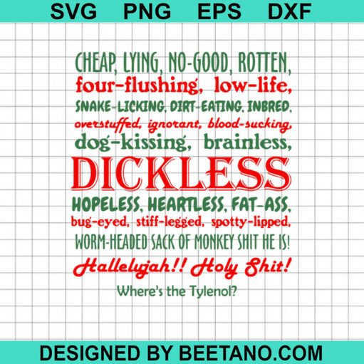 Clark Griswold Boss Rant National Lampoon'S Christmas Vacation Svg,